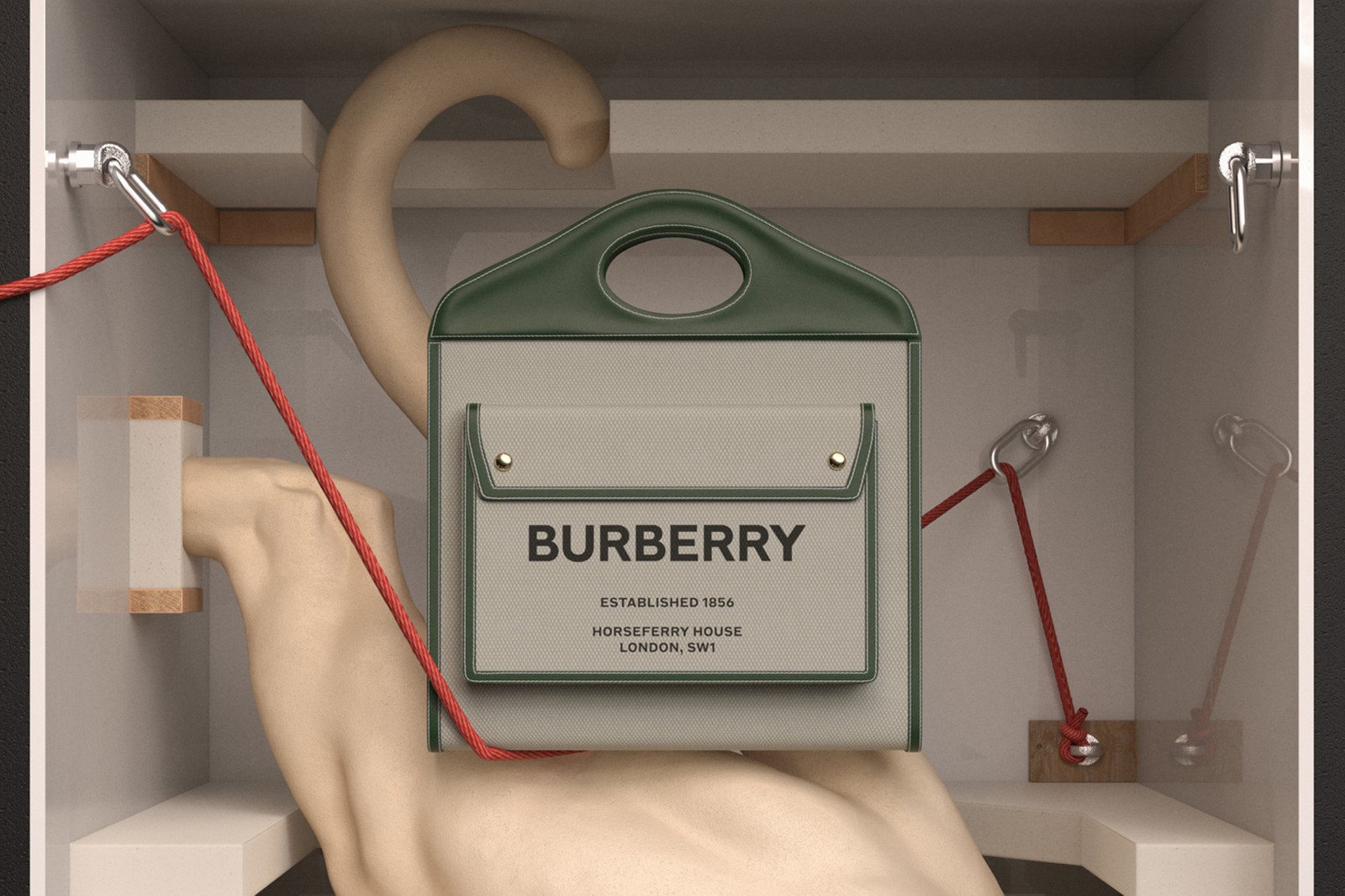 Белла Хадид укрощает диких кошек в кампейне сумок Burberry (фото 9)