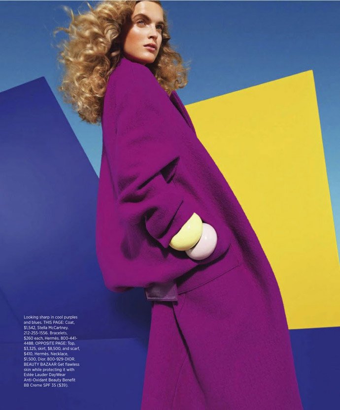 Мирте Маас для сентябрьского Harper's Bazaar