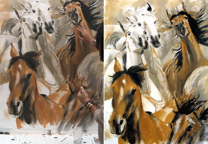 Wild Horses by Ronnie Wood