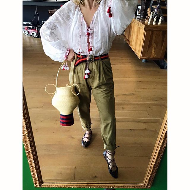 In love with my special present Vita Kin blouse & Valentino shoes        #asthik