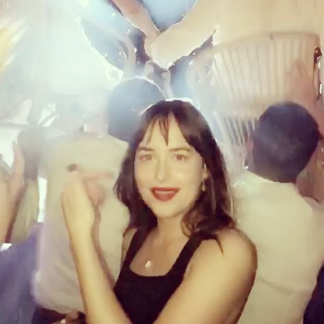 "Is this seat taken?" @dakotajohnson