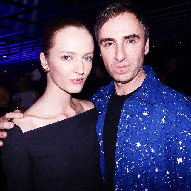 I am so grateful for every moment I get to spend next to you with your incredible talent and pure soul. #RafSimonsForever
